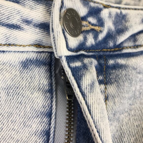 Ava & Viv High Rise Light Acid Wash Tapered Crop Retro Jeans Stretch Plus Size - Picture 5 of 9